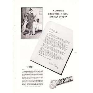 1930 Ad Lifesavers Pep O Mint Mothers Bedtime Story Original Vintage 