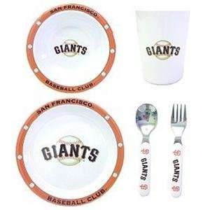  San Francisco Giants MLB Childrens 5 Piece Dinner Set 