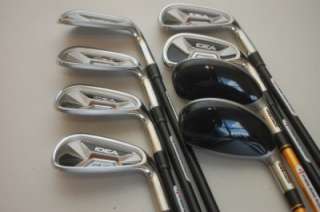   A7 3 4H 5 PW Hybrid Iron Set Graphite Stiff Golf Clubs #3147  