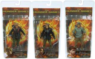 The Hunger Games Movie Series 1 7 Action Figures Set Of 3 *New 