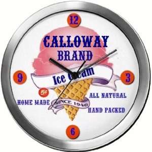  CALLOWAY 14 Inch Ice Cream Metal Clock Quartz Movement 