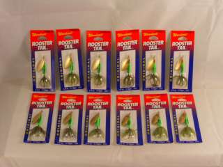 12) Wordens Rooster Tail 1/6 Oz 210 GRCA GREEN CADDIS  
