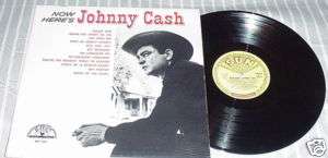COUNTRY 33RPM LP RECORD JOHNNY CASH SUN 1255  
