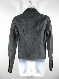 NEW GUCCI Gray Denim Classic Blazer Jacket Coat Size 42  