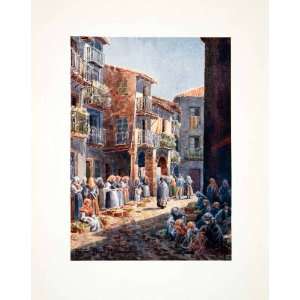  1906 Color Print Wigram Bejar Salamanca Castile Leon Spain 