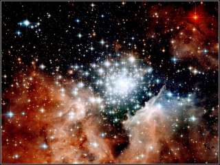Poster Print Hubble Stellar Jewel Box Nebula NGC 3603  