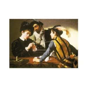   The Cardsharps Finest LAMINATED Print Caravaggio 14x11