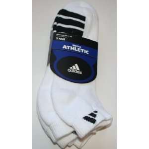  Adidas Mens Low Cut Athletic Socks 3 Pair   Shoe Size 6 