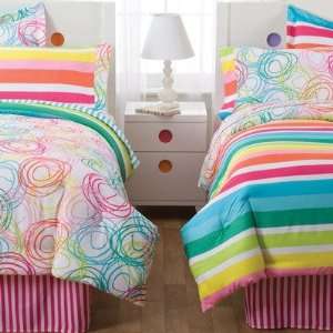  Little Miss Matched Swirly Curly Twin Bed Ensemble