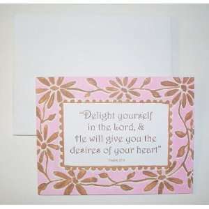   Notecards   Delight Yourself in the Lord, 8 Notecards & Envelopes