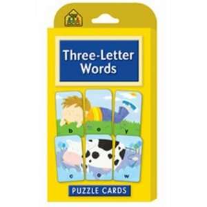    Cards Game Puzzle Three Letter Words (3 Pack) Toys & Games
