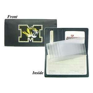  Missouri Tigers Embroidered Leather Checkbook Cover