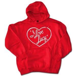  I Love Lucy 2XL Red Logo Hoodie Sweatshirt Everything 