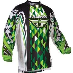   2012 Kinetic Motocross Jersey Green/White Small S 365 225S Automotive