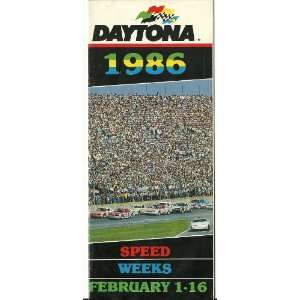  1986 Daytona 500 brochure Nascar 