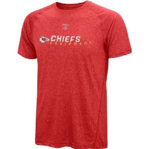 Kansas City Chiefs Youth Heathered Red Speedwick Performance T Shirt