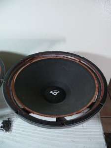TWO Cerwin Vega 15 Woofer Speaker 4 ohm RE 38 AT 15 D 9 DX 9 w 