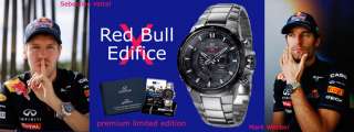 Genuine Casio Edifice Red Bull Racing Solar EQS A1000RB Vettel Webber 