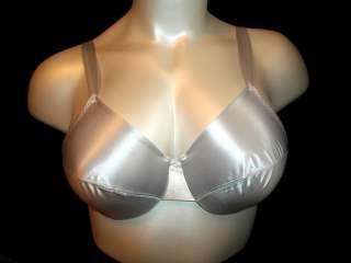   Satin Divided Cup Underwire Bra White NEW WITHOUT TAGS  