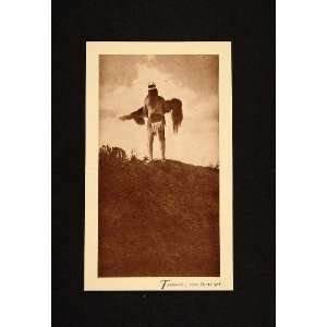  1909 Photogravure Edward Curtis Indian Tahn Te Outcast 