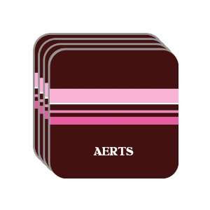 Personal Name Gift   AERTS Set of 4 Mini Mousepad Coasters (pink 