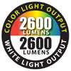 Amazing color and white light output