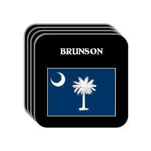  US State Flag   BRUNSON, South Carolina (SC) Set of 4 Mini 