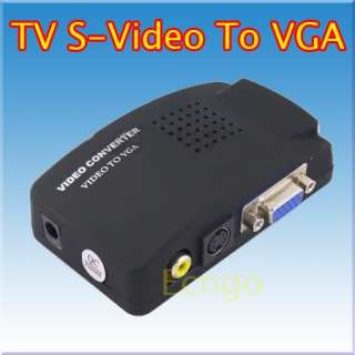 Video AV TV S Video To PC VGA box Conversion Converter  