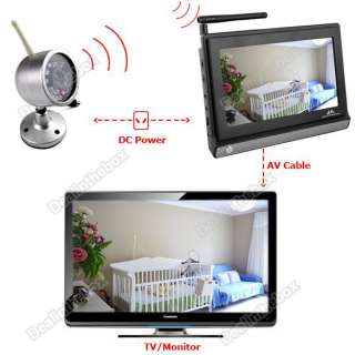 New 2.4GHz Wireless Voice Control Baby Monitor 7.0 LCD Monitoring 