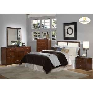   White Bedroom Set (King Size Bed, Nightstand, Mirror, Dresser) Home