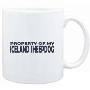  Mug White  PROPERTY OF MY Iceland Sheepdog EMBROIDERY 