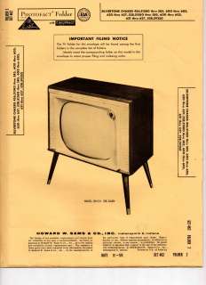 Silvertone 456.5180 528.51580 528.59350 TV Photofact  