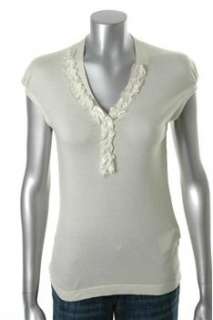 Boss Hugo Boss NEW Pullover Sweater White Silk Sale Misses L  