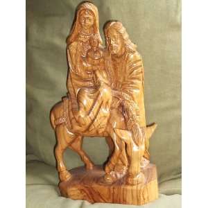  Holy Land Olive Wood Holy Family Carved Figurine Bethlehem 