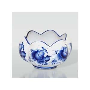  Gzhel Salad Bowl Lotus 