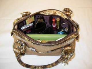PURSE ORGANIZER PURSE TO GO INSERT LINER TAN ALL SIZES  