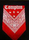 Compton Bandana, Bloods, RED, Eazy E,Dr. Dre, GAME, Lil Wayne