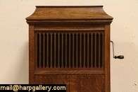 Wind Up Antique 1915 Oak Phonograph Record Player  
