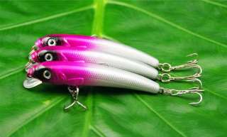 3xBrand New Top water Minnow Fishing lures Tackle 3A4  