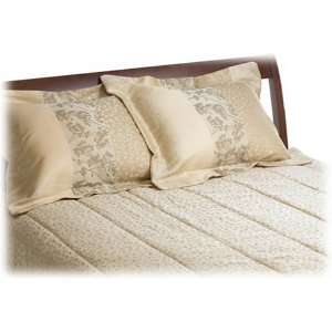   Stevens Patrician Woven Jacquard Full Comforter Set, Vanilla Sky