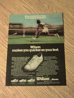 1979 WILSON TENNIS SHOE ADVERTISEMENT BATA POLY AIR SOLE JACK KRAMER 