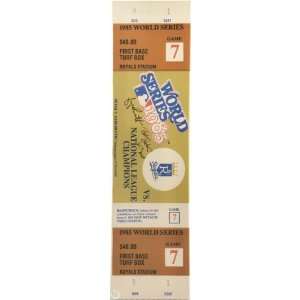   World Series Game 7   Autographed Mega Ticket with WS MVP Inscription