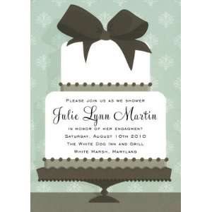 Let Them Eat Cake, Custom Personalized Bridal Shower Invitation, by 