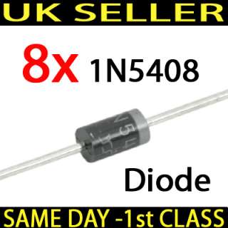 8x 1N5408 Diode Silicon Rectifier/Bridge Diode 3A 1000V  