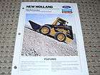 New Holland L 553 L 555 Skid Steer Loaders Dealers Brochure