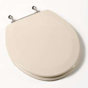 Comfort Seats C1B4R2 01BN Deluxe Molded Wood Toilet Seat with Brushed 