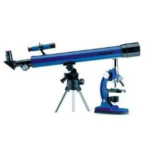 Telescope Microscope Set 49tn2 Blue Tasco 100x50 Refractor Telescope 