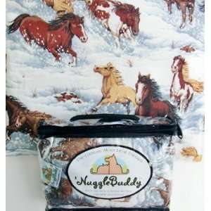   Cold Pack Combo for Horse Lovers WILD HORSES Fabric with SPEARMINT