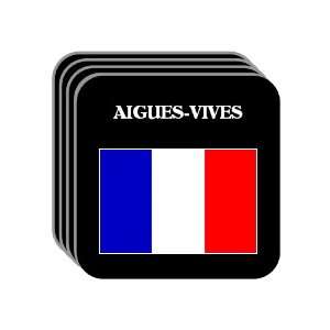  France   AIGUES VIVES Set of 4 Mini Mousepad Coasters 