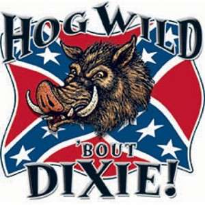 Hog Wild Bout Dixie Decal  